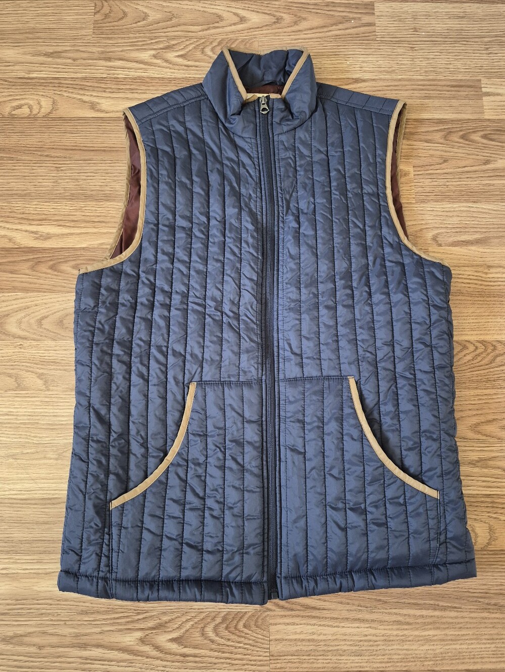 Mutual Weave Men's Blue Sleeveless Puffer Vest